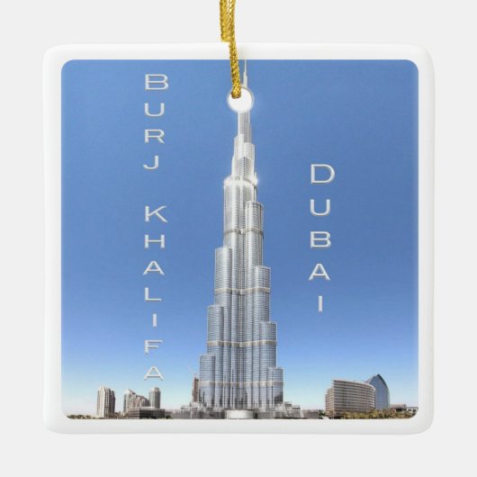 zAE008 DUBAI BURJ KHALIFA, VAE, Asien, Keramikornament (Vorderseite)