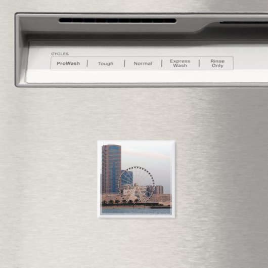 zAE011 SHARJAH, THE EYE, VAE, Kühlschrank Magnet (In Situ (Geschirrspüler))