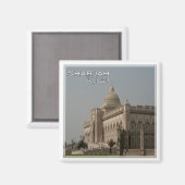 zAE012 SHARJAH, UNIVERSITY, VAE, Asien, Kühlschran Magnet (Vorderseite/Rückseite)