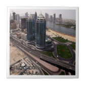 zAE015 SHARJAH, SKYLINE, VAE, Fliese (Vorderseite)