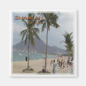 zAE018 SHARJAH, KHORFAKKAN, VAE, Asien, Kühlschran Magnet (Vorne)