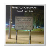 zAE023 RAS AL-KHA-Beschilderung, Asien, Fliese (Vorderseite)