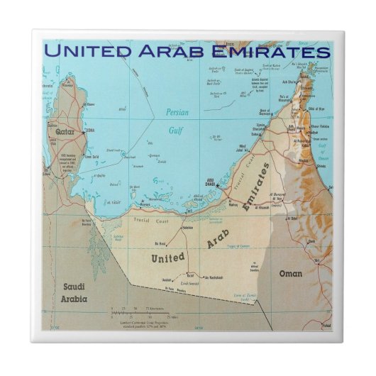 zAE026 MAP, Vereinigte Arabische Emirate, VAE, Fliese (Vorderseite)