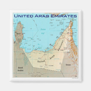 zAE026 MAP, Vereinigte Arabische Emirate, VAE, Küh Magnet