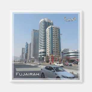 zAE030 FUJAIRAH Gebäude, VAE, Naher Osten, Magnet