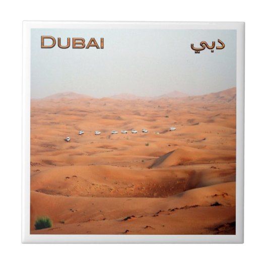 zAE044 Wüstenreise in DUBAI, Vereinigte Arabische Fliese (Vorderseite)