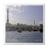 zAE047 DUBAI Bach, VAE, Naher Osten, Fliese (Vorderseite)