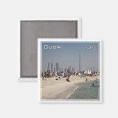 zAE048 DUBAI, Strand in Jumeira, Naher Osten, Magnet (Vorderseite/Rückseite)