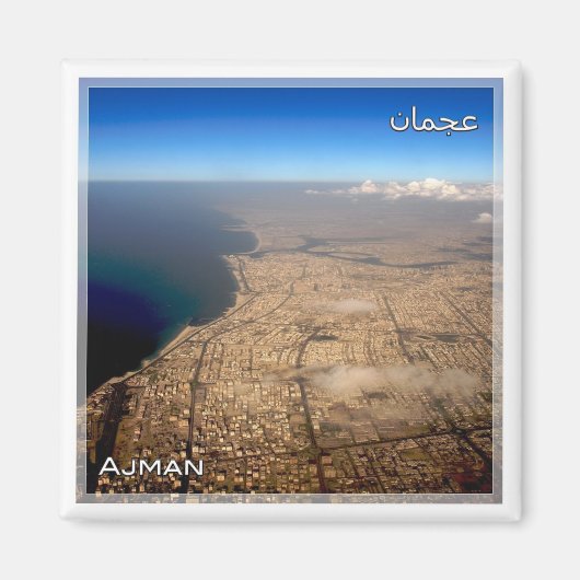 zAE051 AJMAN City, Vereinigte Arabische Emirate, K Magnet (Vorne)