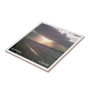 zAE052 AJMAN Beach, Vereinigte Arabische Emirate Fliese