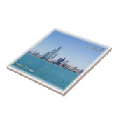 zAE053 ABU DHABI skyline, VAE, Naher Osten, Fliese (Seite)