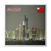 zAE063 ABU DHABI, Panorama, VAE, Asien, Fliese (Vorderseite)