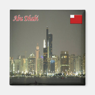 zAE063 ABU DHABI, Panorama, VAE, Asien, Kühlschran Magnet