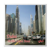 zAE067 DUBAI Sheikh Zayed Road Fliese (Vorderseite)
