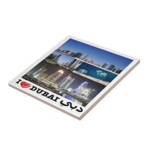 zAE071 I LIEBE DUBAI Vereinigte Arabische Emirate, Fliese