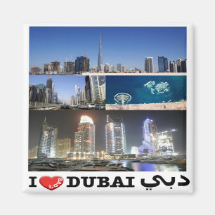 zAE071 I LIEBE DUBAI Vereinigte Arabische Emirate, Magnet