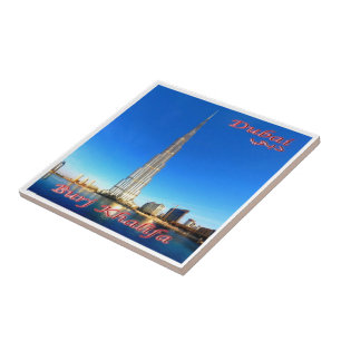 zAE073 DUBAI Burj Khalif, VAE, Asien, Fliese