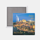 zAE074 BURJ AL ARAB Dubai, Kühlschrank Magnet (Vorderseite/Rückseite)