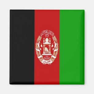 zAF001 Afghanische Flagge Afghanistan, Kühlschrank Magnet