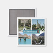 zAF006 MOSQUE IN HERAT, Lake Qargha, Afghanistan, Magnet (Vorderseite/Rückseite)