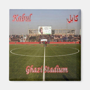 zAF009 GHAZI STADIUM in Kabul, Afghanistan, Kühlsc Magnet