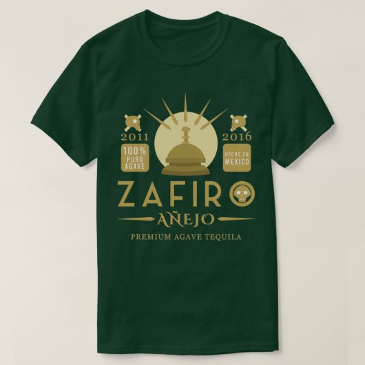 Zafiro Aejo Tequila T-Shirt (Design vorne)
