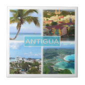 zAG003 ANTIGUA, Mosaik Antigua und Barbuda, Fliese (Vorderseite)