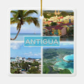 zAG003 ANTIGUA, Mosaik Antigua und Barbuda, Keramikornament (Rückseite)