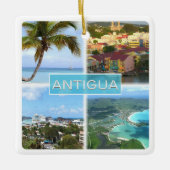 zAG003 ANTIGUA, Mosaik Antigua und Barbuda, Keramikornament (Vorderseite)