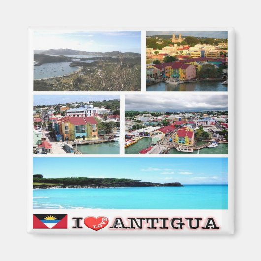 zAG004 ANTIGUA I Liebe, Mosaik, Kühlschrank Magnet (Vorne)