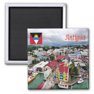 zAG009 ANTIGUA, Antigua und Barbuda, Kühlschrank Magnet