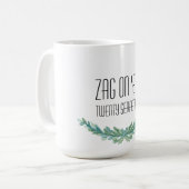 Zag auf ihnen: SerpentinenTasse zwanzig Kaffeetasse (Vorderseite Links)