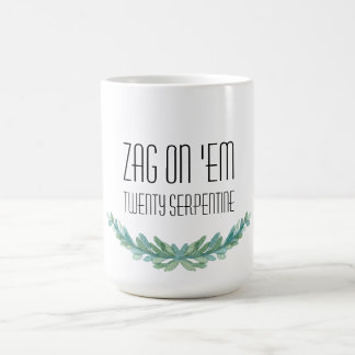 Zag auf ihnen: SerpentinenTasse zwanzig Kaffeetasse