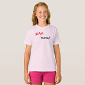 Zag Dog Brand Pink T - Shirt (Vorne ganz)