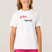 Zag Dog Brand White T - Shirt (Vorderseite)