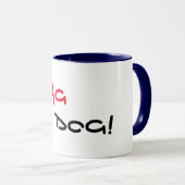 Zag Dog Navy Trim Coffee Tasse (VorderseiteRechts)