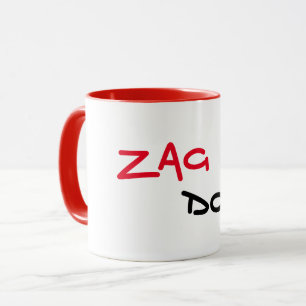 Zag Dog Red Trim Coffee Tasse