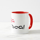 Zag Dog Roter Rand Kaffeetasse (VorderseiteRechts)