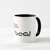 Zag Dog Schwarze Rand Kaffeetasse (VorderseiteRechts)