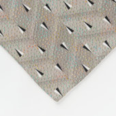 Zag-Punkt-Fleece-Decke Fleecedecke (Ecke)
