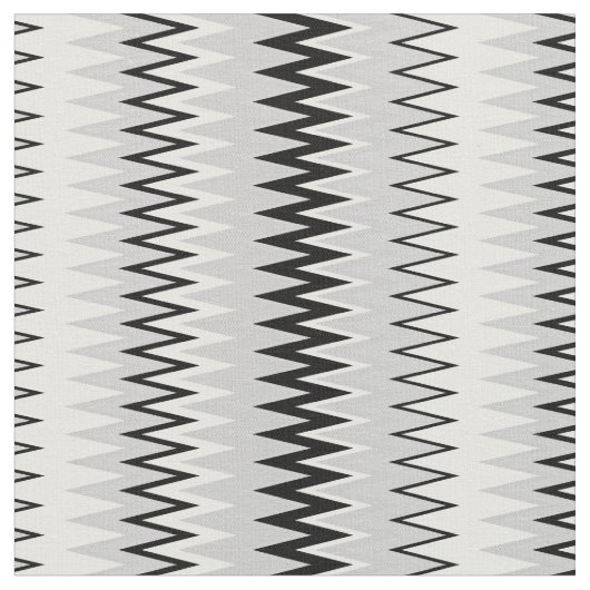 Zag Zag-Muster schwarz-weiß Stoff (Nahaufnahme)
