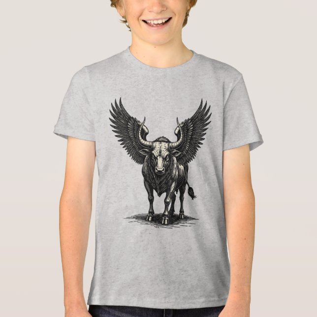 Zagan entfesselt Tri-Blend shirt (Vorderseite)
