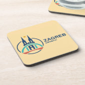 Zagreb Croatia Europe Getränkeuntersetzer (Linke Seite)