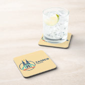 Zagreb Croatia Europe Getränkeuntersetzer (Rechte Seite)