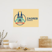 Zagreb Croatia Europe Poster (Küche)