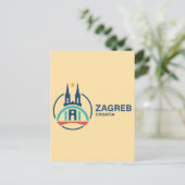 Zagreb Croatia Europe Postkarte (Stehend Vorderseite)