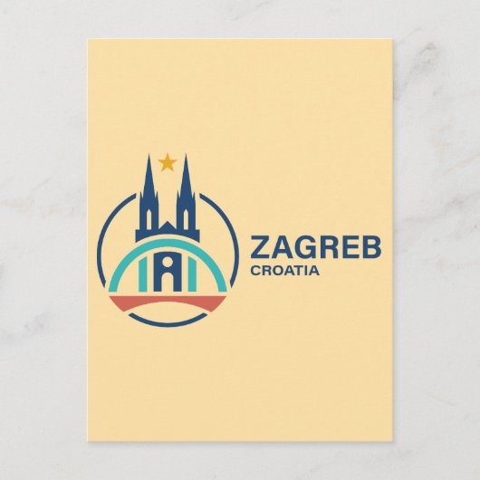 Zagreb Croatia Europe Postkarte (Vorderseite)