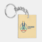 Zagreb Croatia Europe Schlüsselanhänger (Vorderseite links)