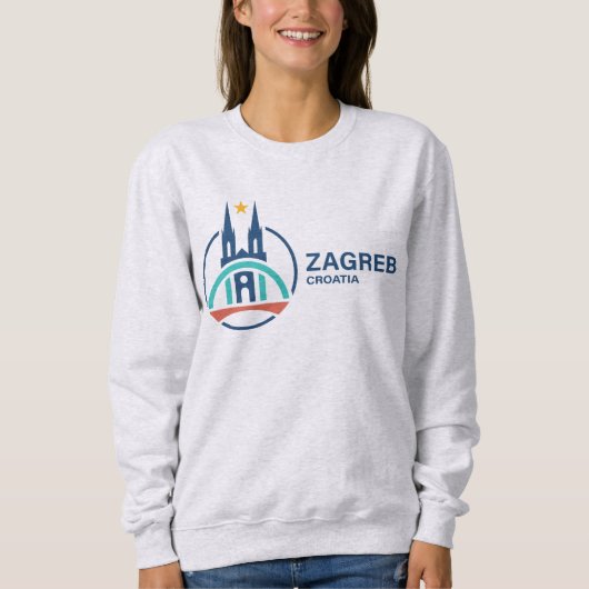 Zagreb Croatia Europe Sweatshirt (Vorderseite)