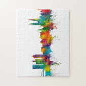 Zagreb Croatia Skyline Puzzle (Vertikal)